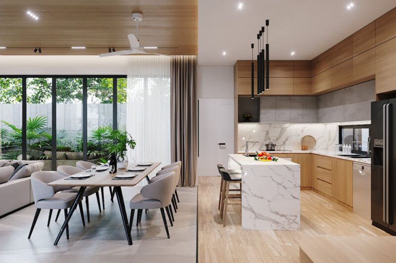 Lưu ý khi thiết kế và xây dựng phòng bếp