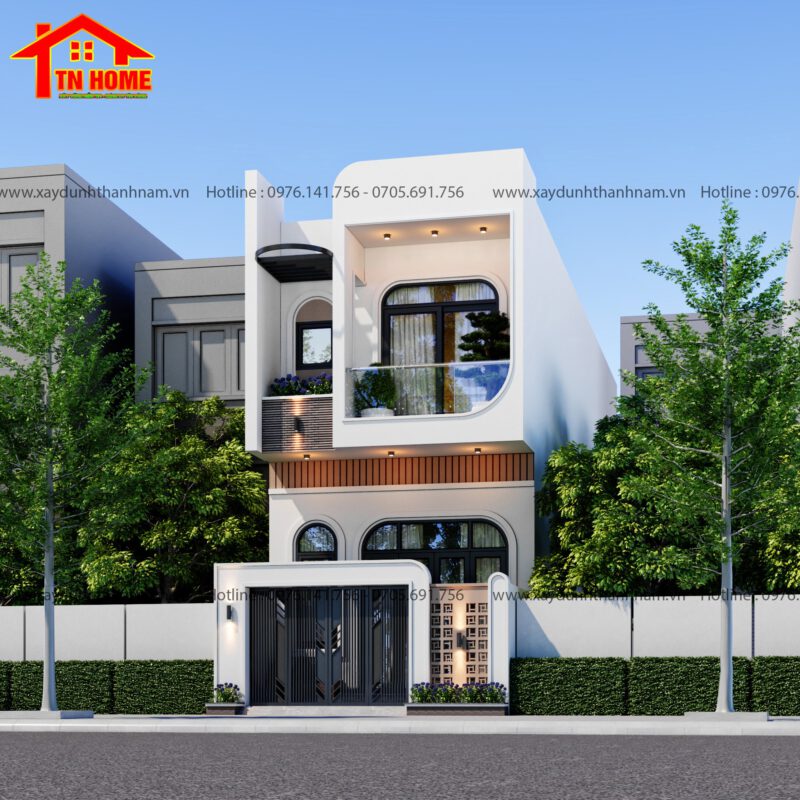 Phối cảnh mẫu biệt thự 2 tầng hiện đại